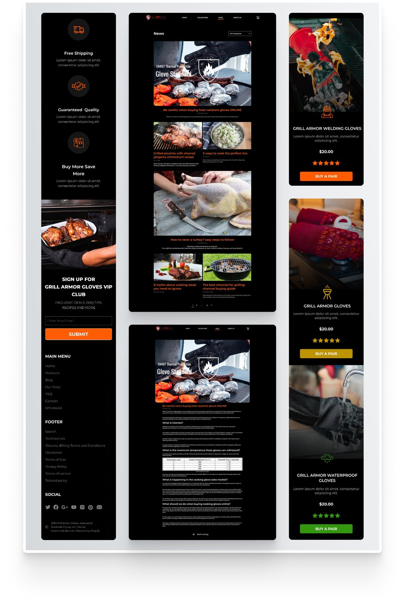 Grill Armor Gloves